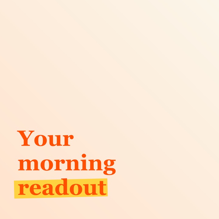 Cover art: Your morning readout
